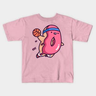 Pink Dunkin Donut Kids T-Shirt